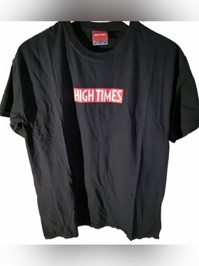 High Times T Shirt Mens Medium Black Short Sleeve Crew Neck